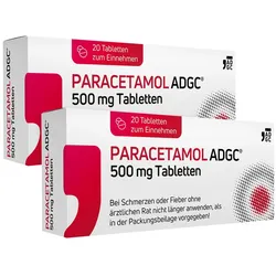 Paracetamol ADGC 500 mg Doppelpack 2X20 St