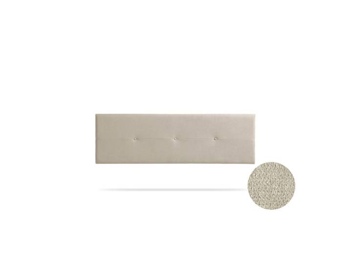 Kopfteil gepolstert Napoli Aqualine 170x50x5 cm - Getoastetes Beige - Moonia, Kaschmir, Holz, 170x5x50 cm, Bett-Kopfteile
