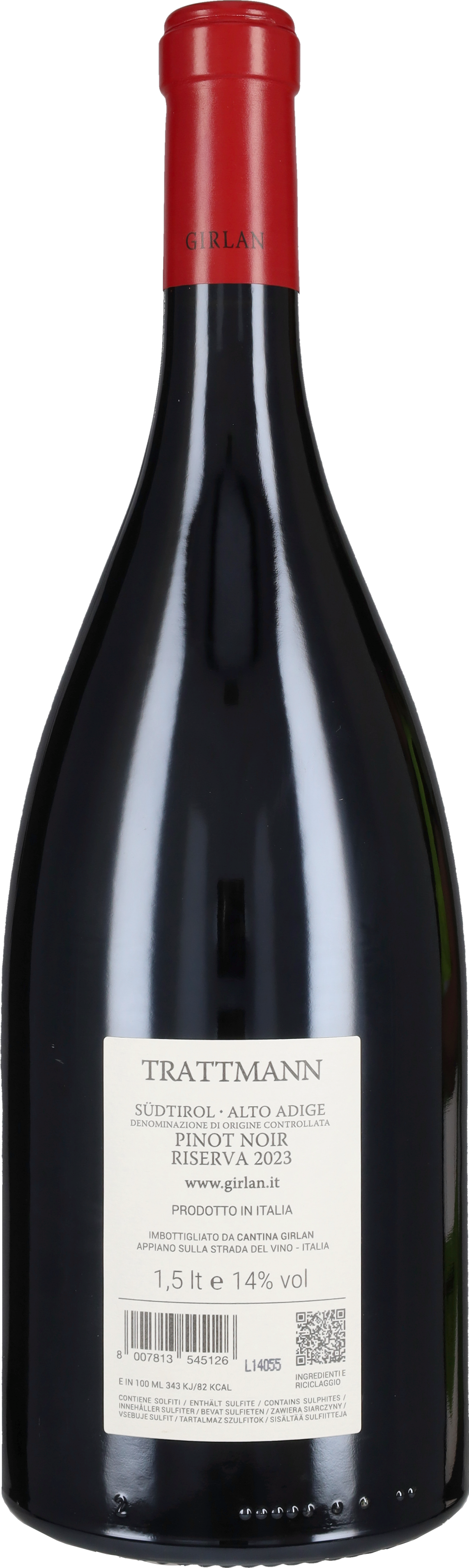 Pinot Nero Riserva 'Trattmann' Magnum Girlan 2023