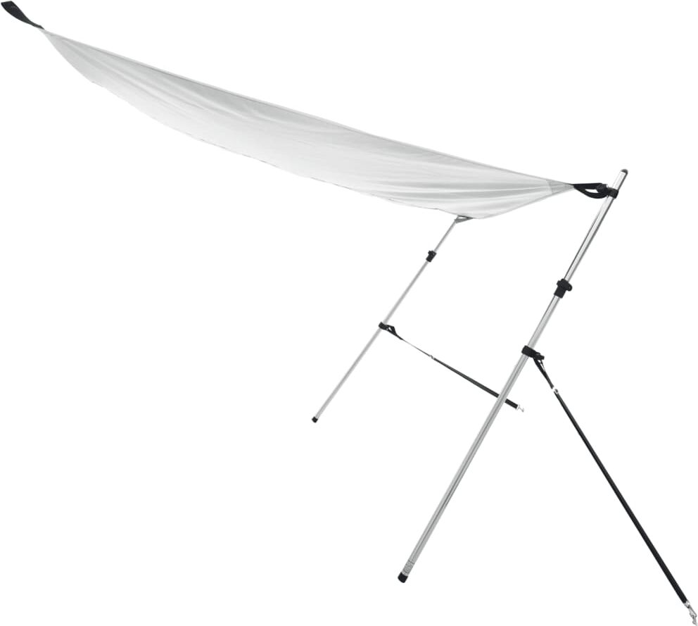 vidaXL Extension d'ombrage T-Top blanc 170x170x(115-183) cm