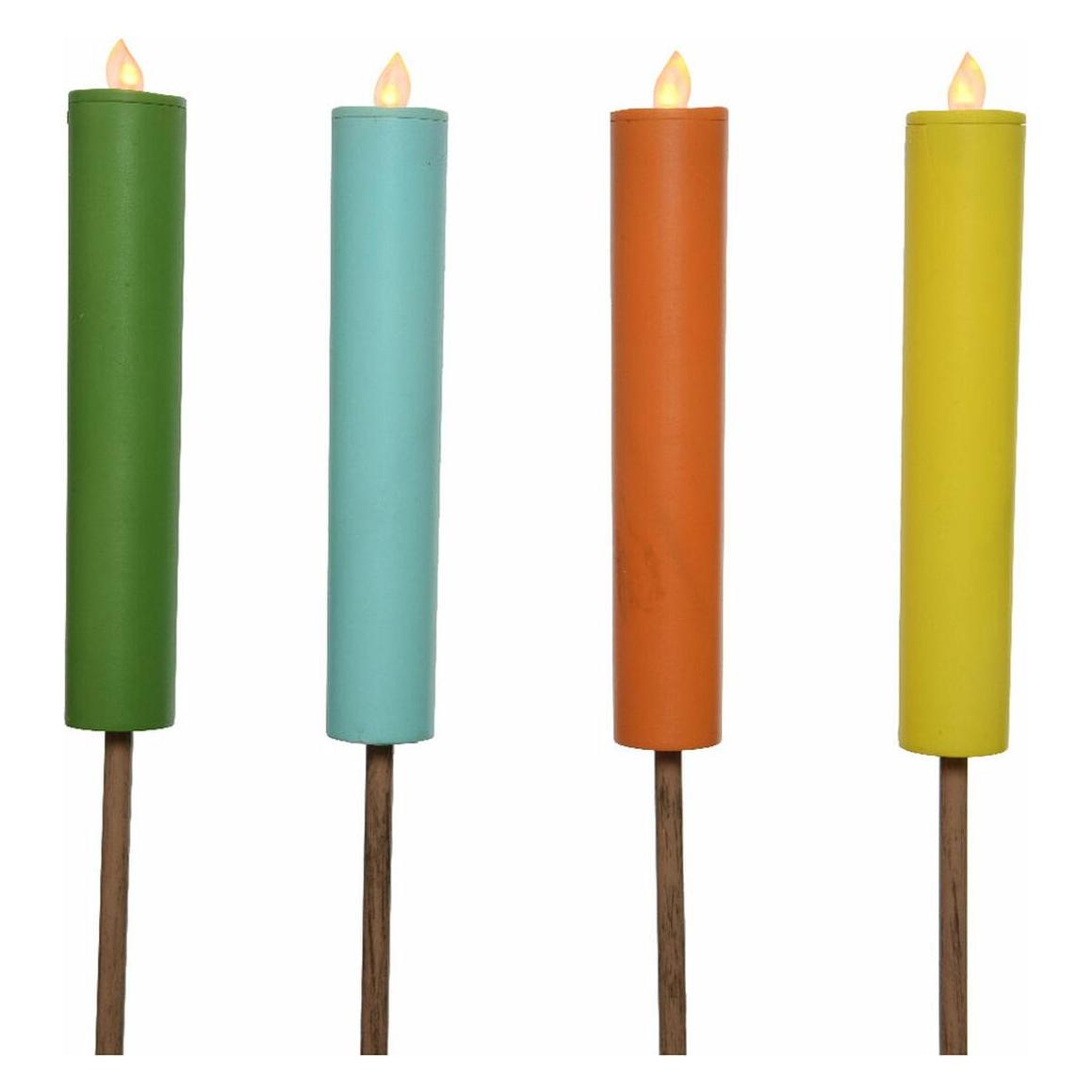 Kaemingk Solar-Kerze Verschiedene Farben Flammeneffekt (45271338)
