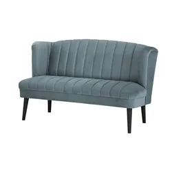 switch Küchensofa Samt  Rina ¦ blau ¦ Maße (cm): B: 180 H: 92 T: 76.0