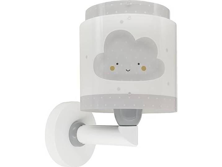 Dalber kinder Wandlampe, Kinderlampe Wandleuchte kinderzimmer Baby Dreams Wolke Grau, 76019E, E27