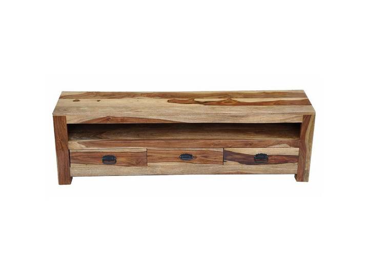 Luxury-Park-Direct Kommode TV Lowboard Tibet aus massiver Pinie rosa .Luxury Park