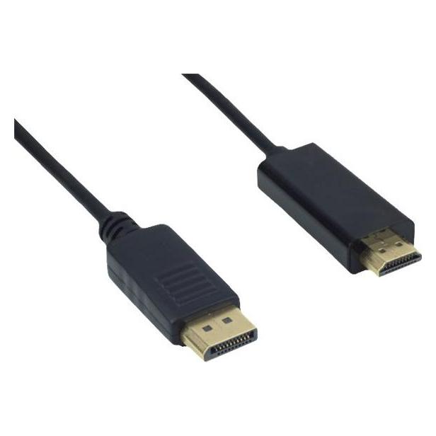 JJ Computer JOUJYE AVC 121-1.8m Display Port/HDMI cable black (1.80 m) (A 2379)