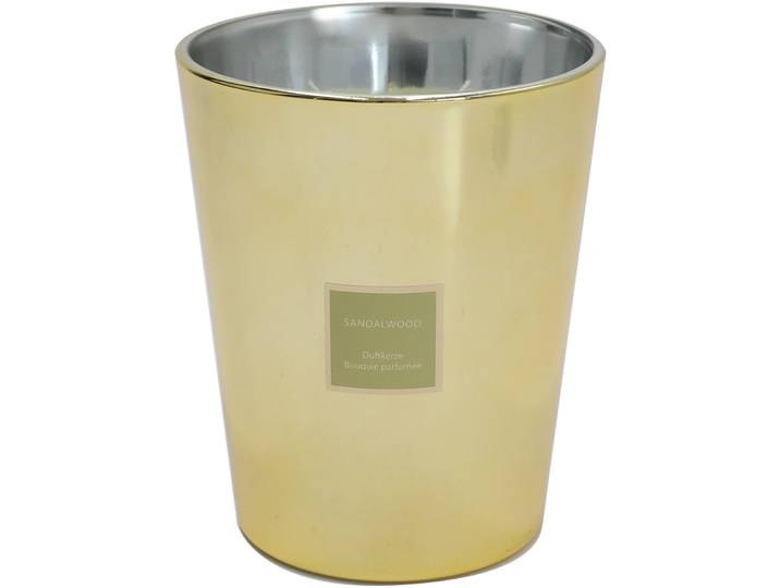 Kerze Natural & Feminine Glamour Gold Wachs/Glas 16 cm - Material: Glas/Wachs