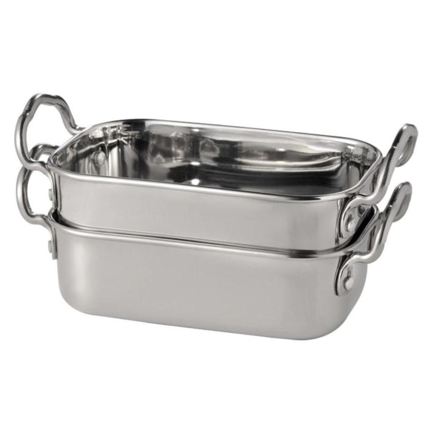 APS Mini-Servierpfanne "SNACKHOLDER" (Edelstahl, 14.50 x 7.50 cm) (40660)