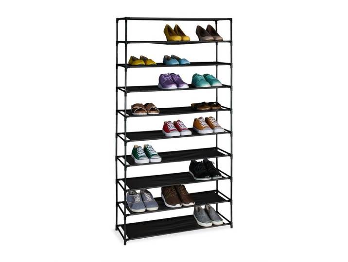 Relaxdays Range-chaussures niveaux en tissu
