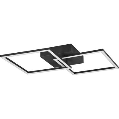 OTTO HOME LED Deckenleuchte "Annelia, Deckenlampe, schwenkbare LED-Rechtecke", schwarz (schwarz matt), 2, H: 7cm, 1 Stk., Leuchten, Wand- und Deckenmontage möglich, LED Deckenleuchte