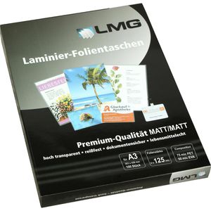 LMG Laminierfolien DIN A3, 125 mic, matt, 100 Stück