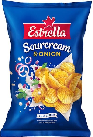Chips ESTRELLA sourcream/onion 40g 27st