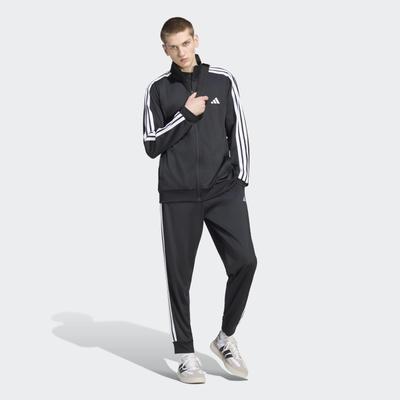 Trainingsanzug ADIDAS SPORTSWEAR "DAYREADY", Herren, Gr. S, schwarz (schwarz, weiß), Obermaterial: 100% Polyester, Sportanzüge Trainingsanzug