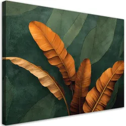 WANDBILD tropische blätter