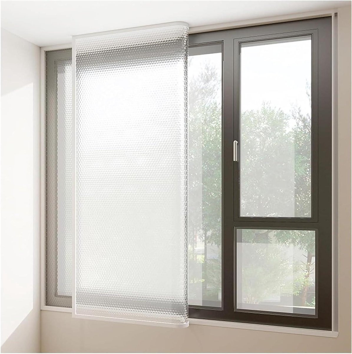Transparante Raamisolatiefolie - Weerbestendige Raamafdichting Kit - 100 x 170 cm