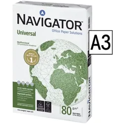 Navigator Kopierpapier DIN A3 Universal 500 Blatt gesamt weiß