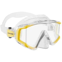 Cressi - Liberty Triside - Tauchmaske - Farbe: Clear/Yellow/Silver