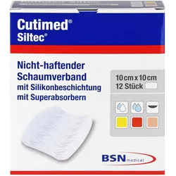 BSN, Verbandsmaterial, Cutimed Siltec 10x10cm, 12 St KOM