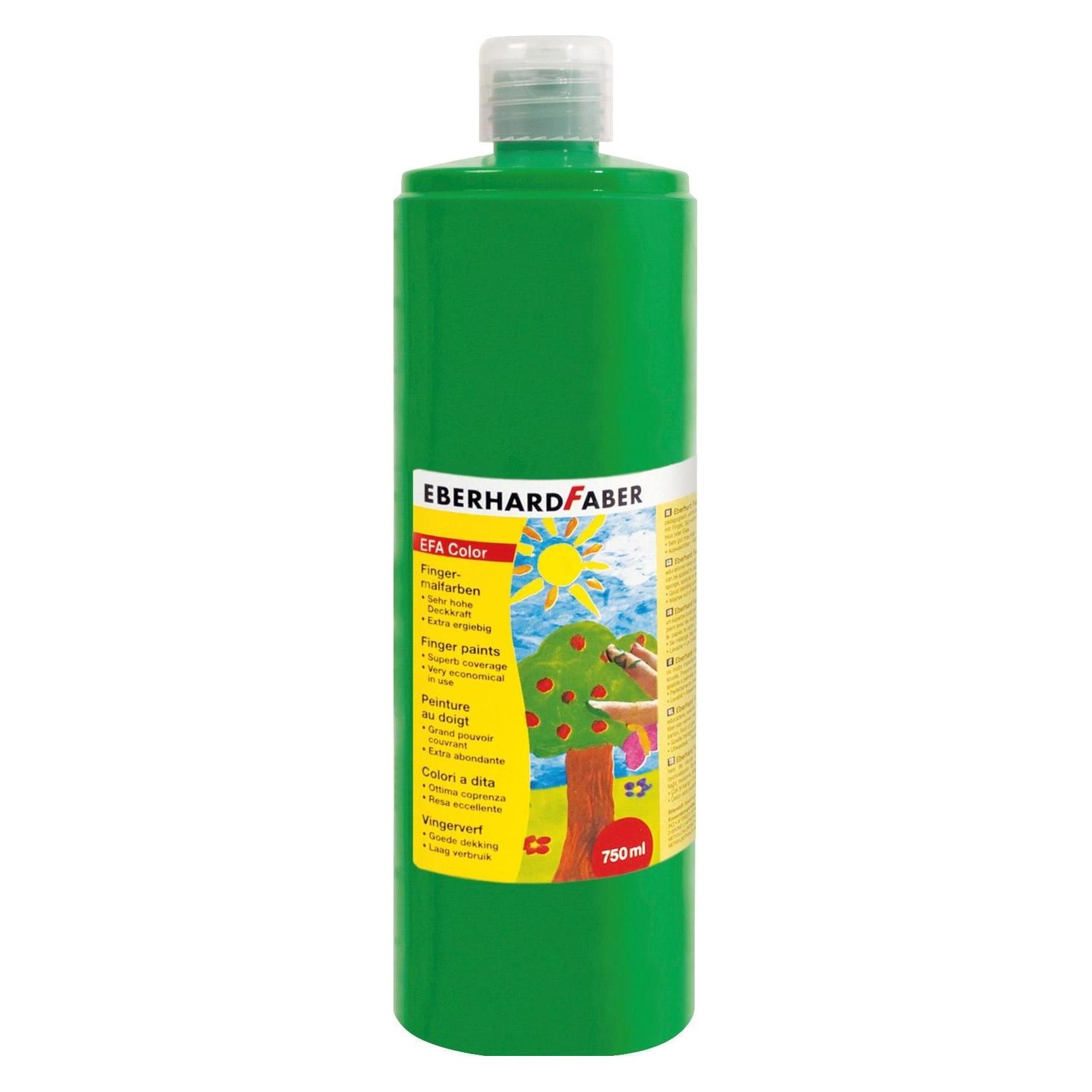 EberhardFaber Fingerfarbe 750 ml, Permanentgrün (750 ml) (578963)