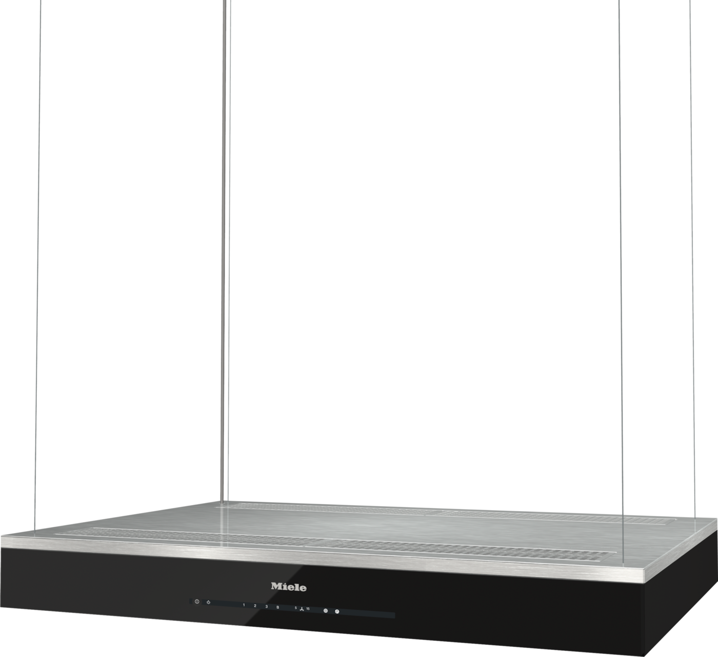 Miele DA4298W Puristic Plus Umluft Dunstabzugshaube/Esse Insel 100 cm (Schwarz, Edelstahl) 10755650