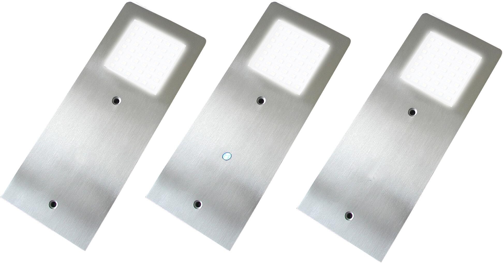 EVOTEC Unterschrankleuchte "ALUSTAR-U", Energieeffizienz: F (A-G), grau (nickelfarben), H: 1cm, Leuchten, LED Unterbauleuchte, Küchenlampe, Küchenbeleuchtung