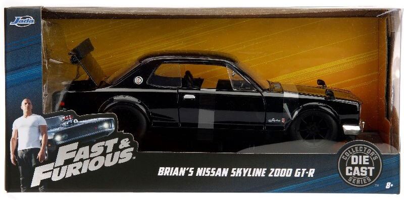 Miniature 1:24 Fast & Furious Nissan Skyline 2000 GT-R 1971 - Jada Toys