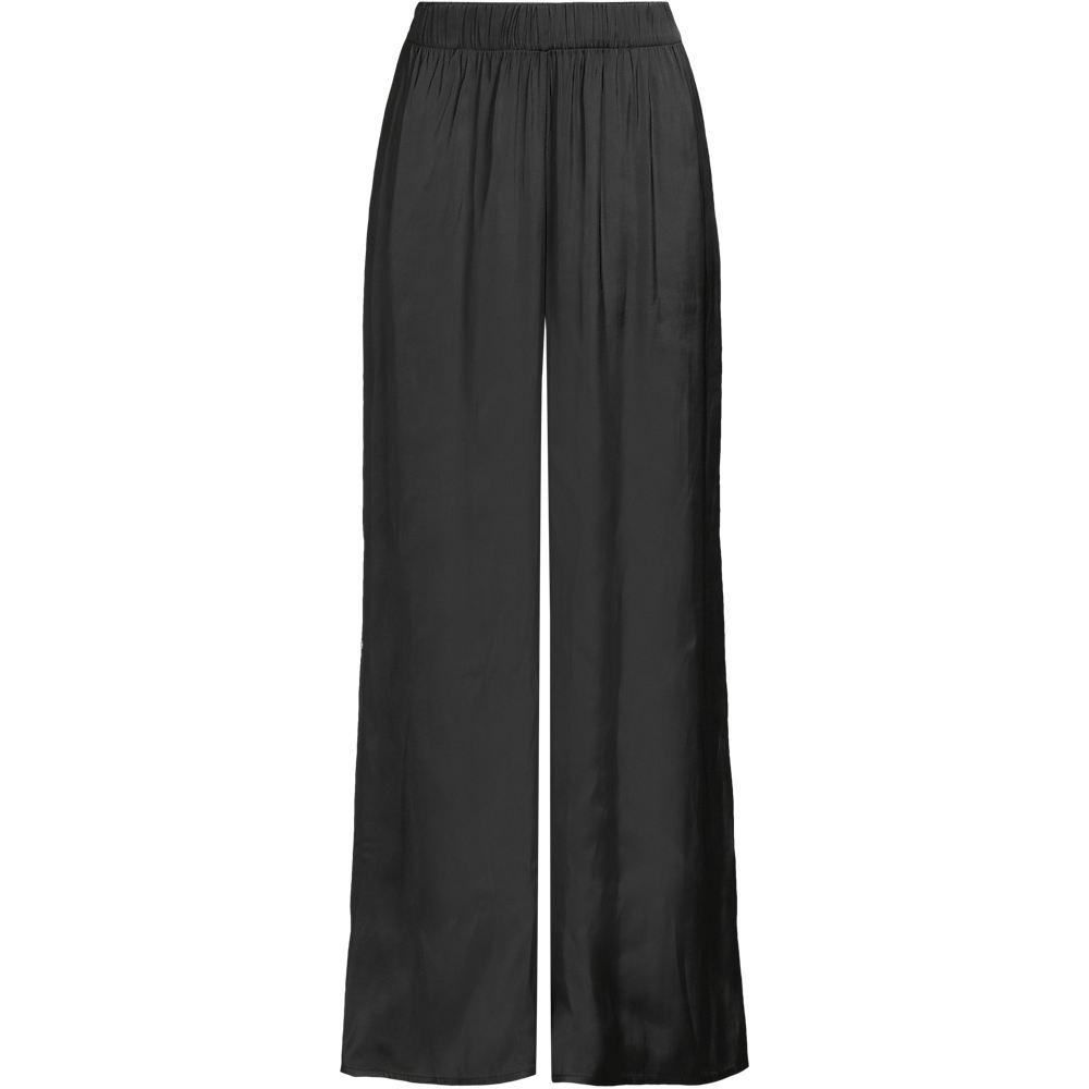 Fließende Palazzohose für Damen, Damen, size: regular, Schwarz, Polyester, by Lands' End