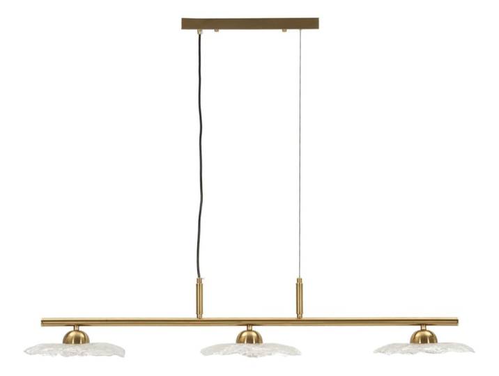 Lustre en métal avec décorations en verre 100x24x18 cm