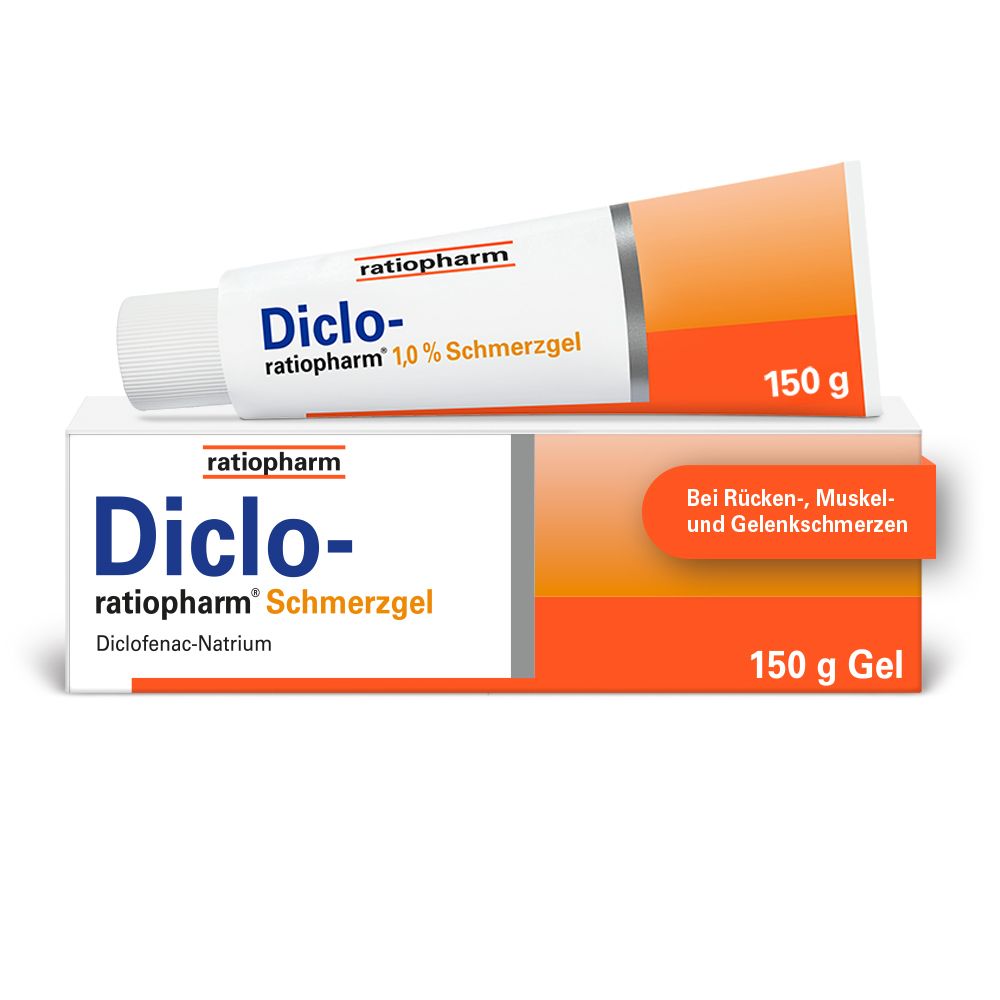 Diclo-Ratiopharm Schmerzgel 150 g Gel