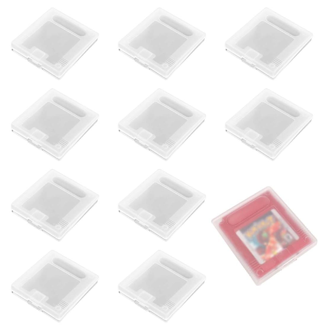 Selius 10 stuks doorzichtige beschermhoezen voor Gameboy spelcartridges