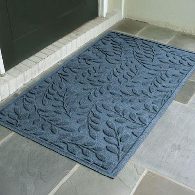 Bungalow Dba Matterly Brittney Leaf Estates Doormat 60 x 36, 60 x 36, Navy