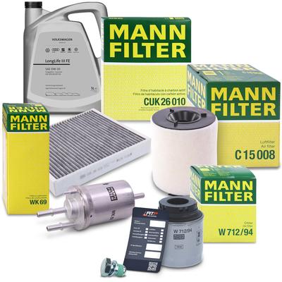Mann-filter Inspektionspaket B+5L 0W-30 Motoröl Longlife III FE [Hersteller-Nr. 40378490] für Audi, Skoda, VW, Seat