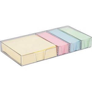 Folia Haftnotizen 9925, bunt, 75 x 75mm, selbstklebend, mit Spender, 680 Blatt