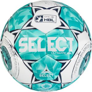 Select Handball Ultimate HBL v26, Größe 2, türkis/weiß, 350 Gramm, Spielball