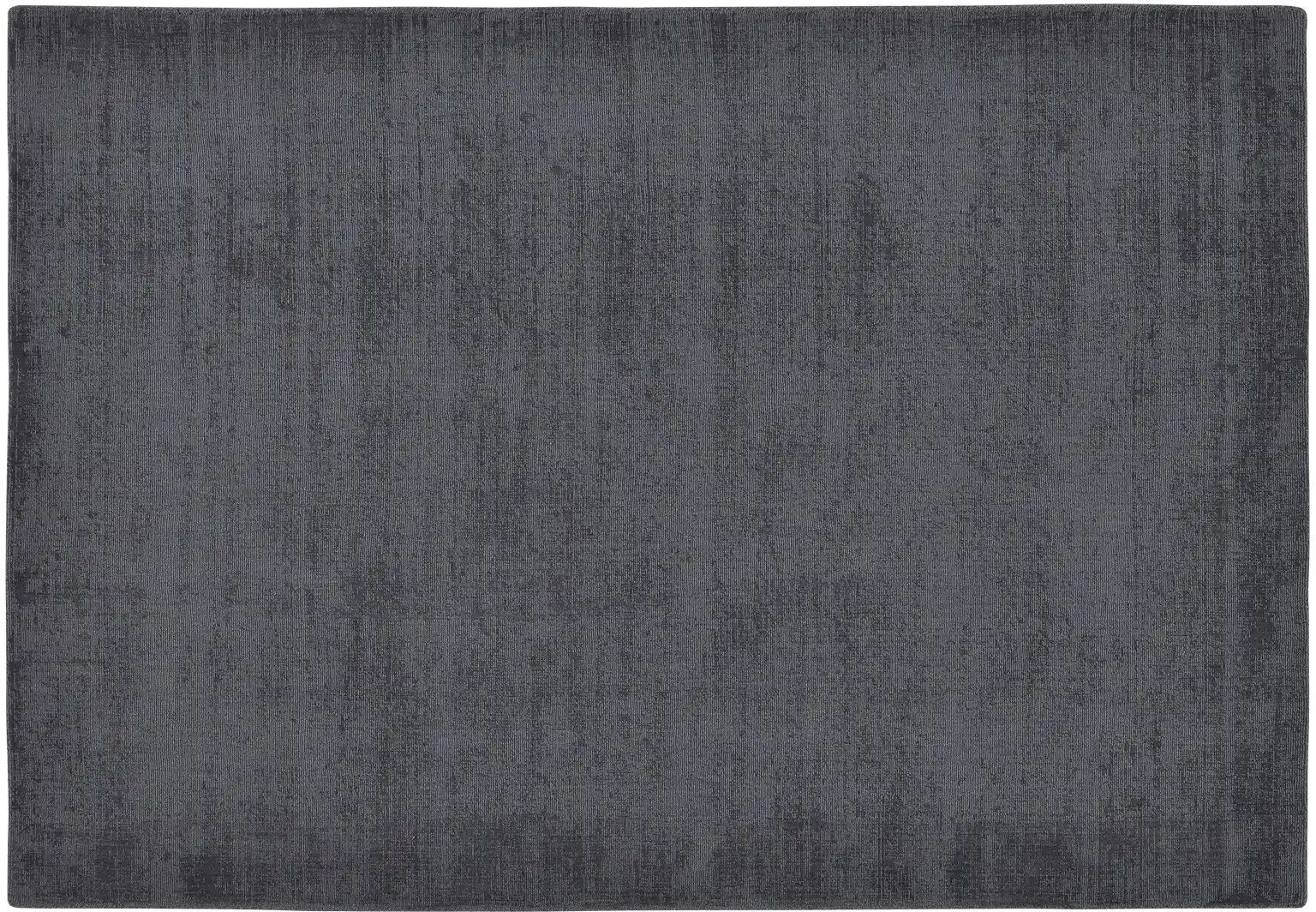 Höffner Handweb-Teppich  Vinaya ¦ schwarz ¦ Wolle ¦ Maße (cm): B: 140