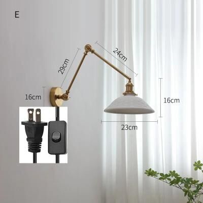 Inspired Living IWHD Nordic Ceramic LED Wall Lamp Modern Pull Chain LED Wall Sconce 4W (Max 100W) For Bedroom & Bathroom p