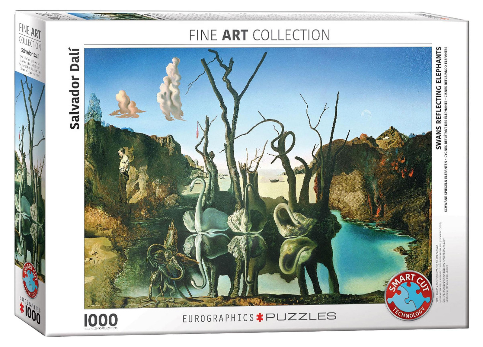 Salvador Dalí Zwanenreflectie Olifanten Kunstwerk