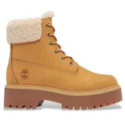 Timberland für Damen. TB0A2PU67541 Wasserdichte Lederstiefeletten Stone Street braun (38.5 W), Wohnung, Schnürsenkel, Lässig, Nachhaltig
