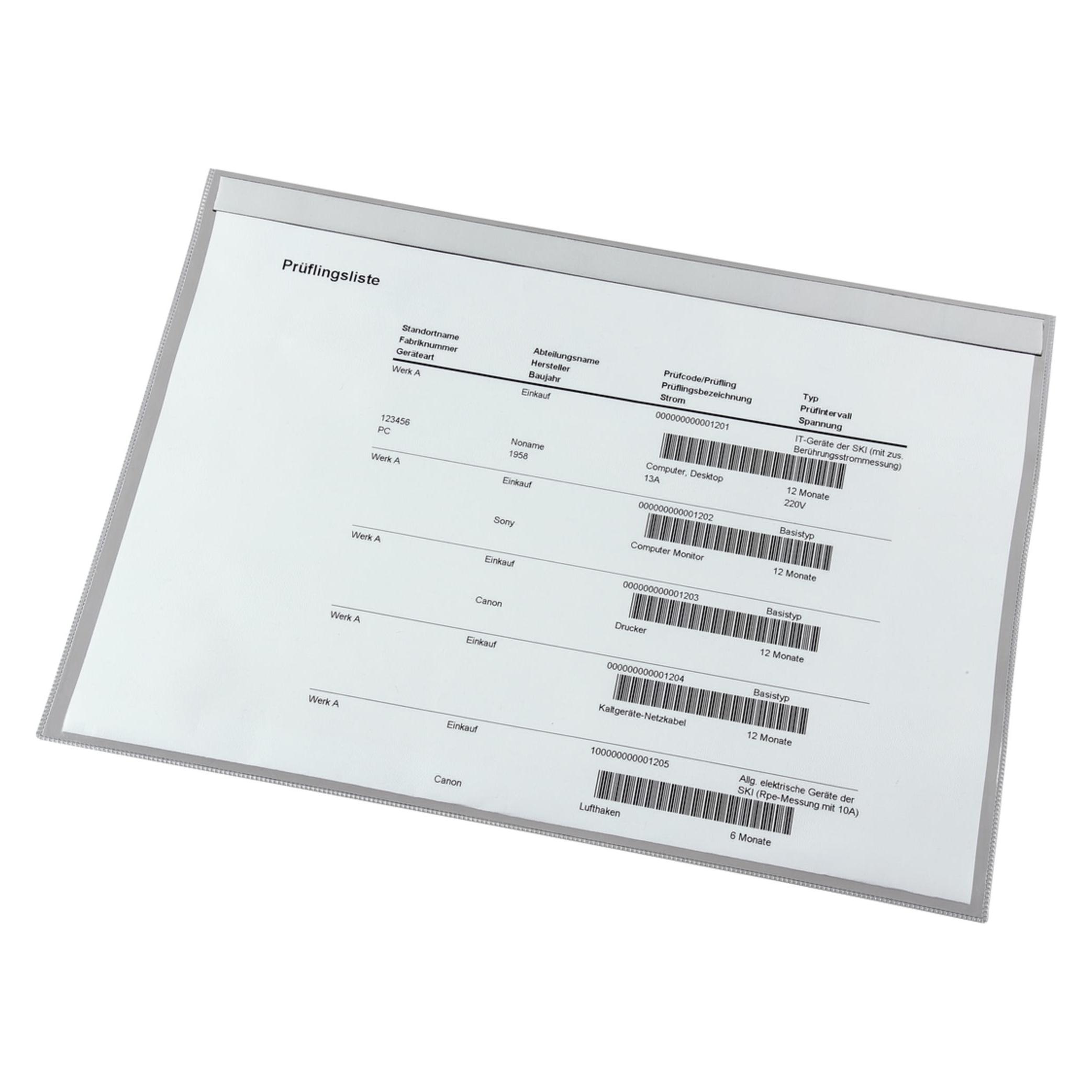 Eichner Transparente Sichthülle 316 x 436 mm (A3, 10x) (9218-03051)