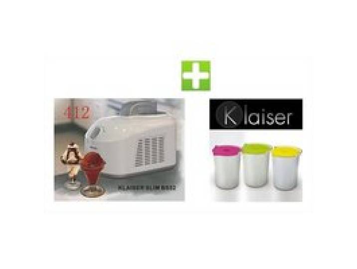 Sorbetière - KLAISER - SLIM BS52 - Couleur Silver - Set de 3 Bols Inclus - Petit Électroménager