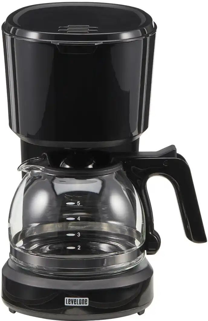 LevelOne Kaffeautomat  KA-060S ¦ schwarz ¦ Kunststoff,Glas,Metall ¦ Maße (cm):