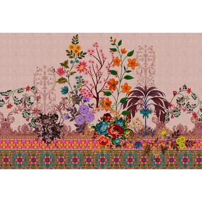 Fototapete LIVING WALLS "Walls by Patel Oriental Garden", rosa, B:4m L:2,7m, Vlies, Tapeten, Vlies, Wand