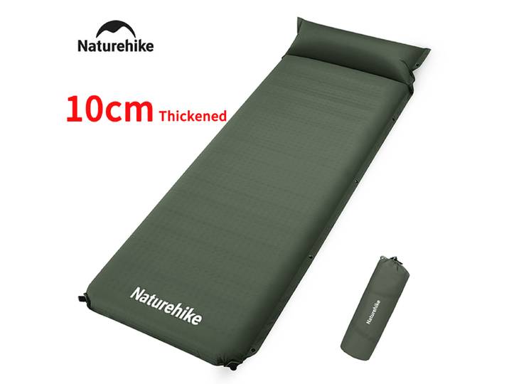 Naturehike – matelas auto-air de Camping, épais de 10cm, lit de couchage Double épissable, pliable, gonflable, pour randonnée, nouvelle collection 2025