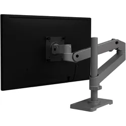 Ergotron LX PRO ARM SINGLE DISPLAY TALL POLE darkgrey (Tisch, 34", 10 kg), Monitor Halterung, Grau