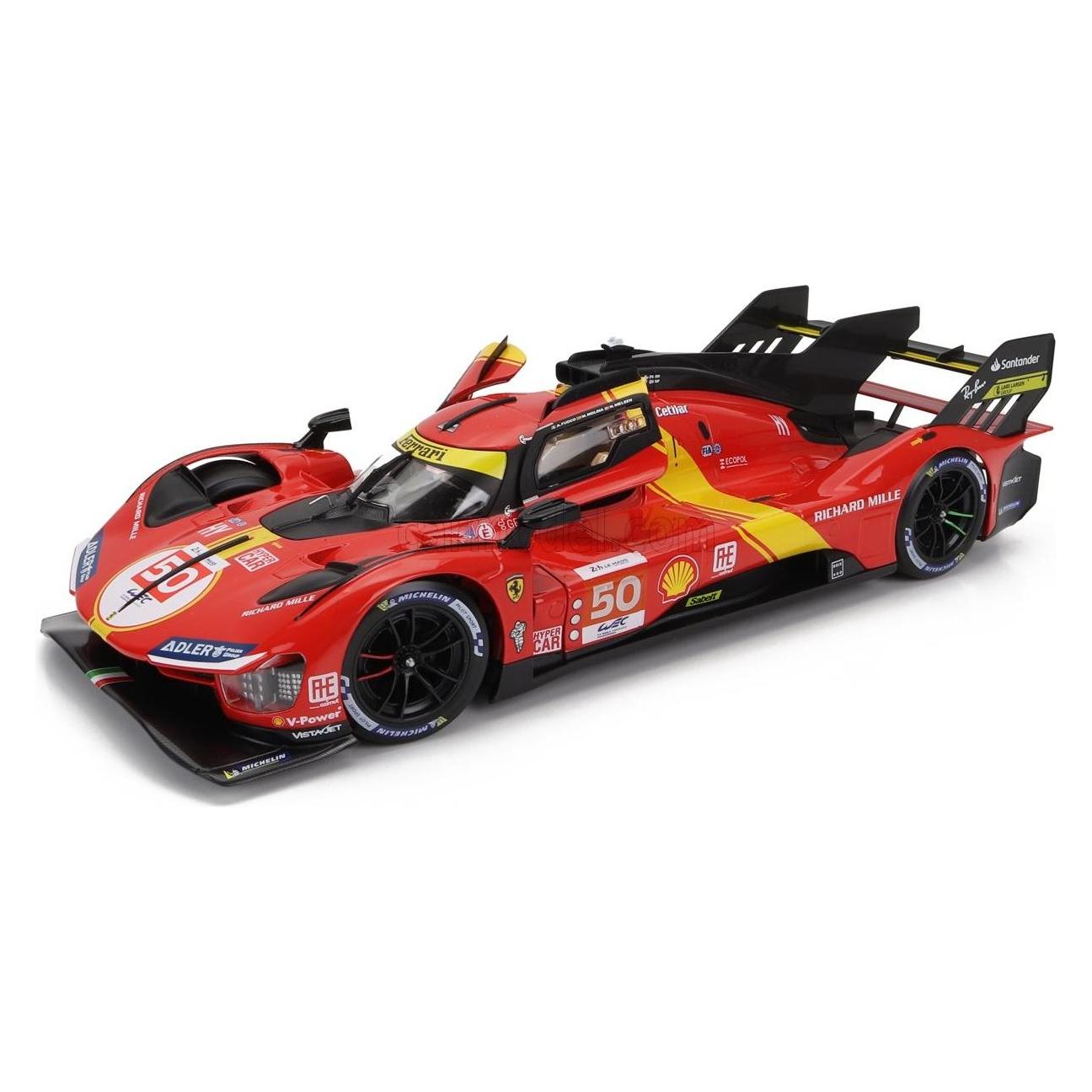 Bburago Ferrari Signature 499P LeMans Champ. 2024 1/18 rot (16312)