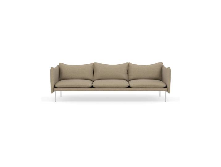 Fogia Tiki Sofa 3-Sitz Ecriture 0240-polished stainless steel