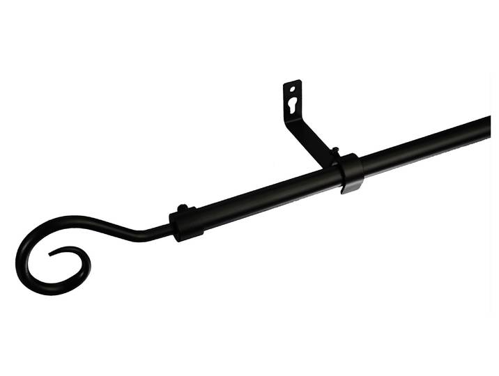 Gardinenstange LIEDECO Syrakus Ã˜ 16 mm , schwarz, Ø:16mm, Gardinenstangen, Gardinenstange