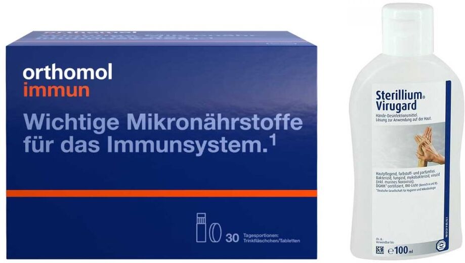 Orthomol Immun Trinkfläschchen 30 Stk.+ Sterillium Virugard