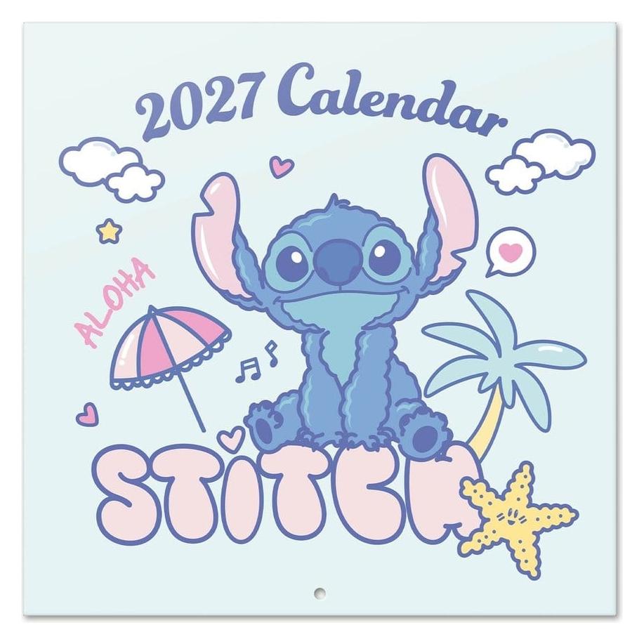 Grupo Erik Disney Stitch calendrier mural 2027 30 x 30 cm (Quadratisch) (GPE83266)