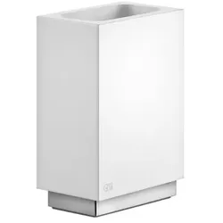 Gessi Rettangolo Accessoires Glashalter einzeln Standversion, Becher weiß, 20834710, Farbe: Messing PVD