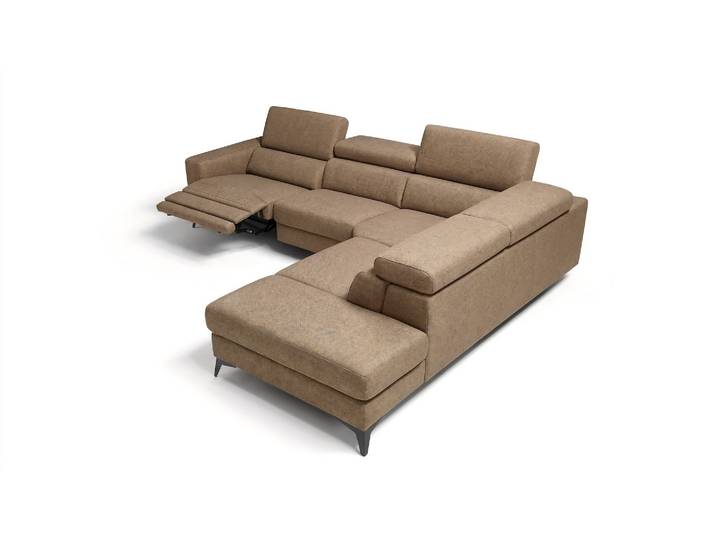 Ecksofa LONATO Stoff Eckcouch Ecksofa Stoff Wohnlandschaft